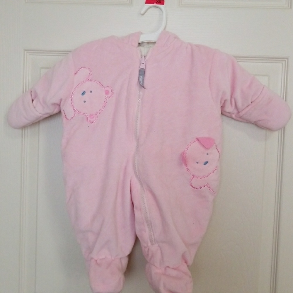 Baby girls footed coverall size 0-3 months